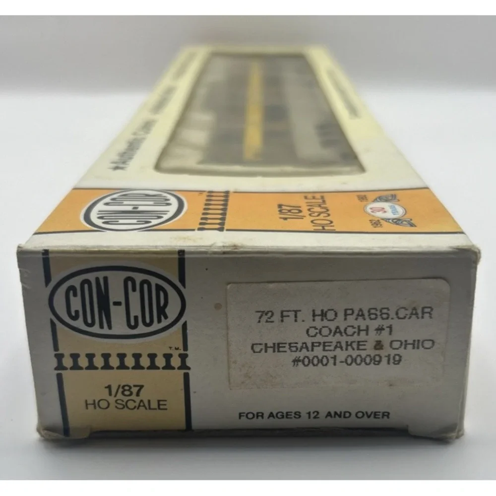 CON-COR 1/87 Scale 72‎ FT. HO PASSENGER CAR CHESAPEAKE & OHIO